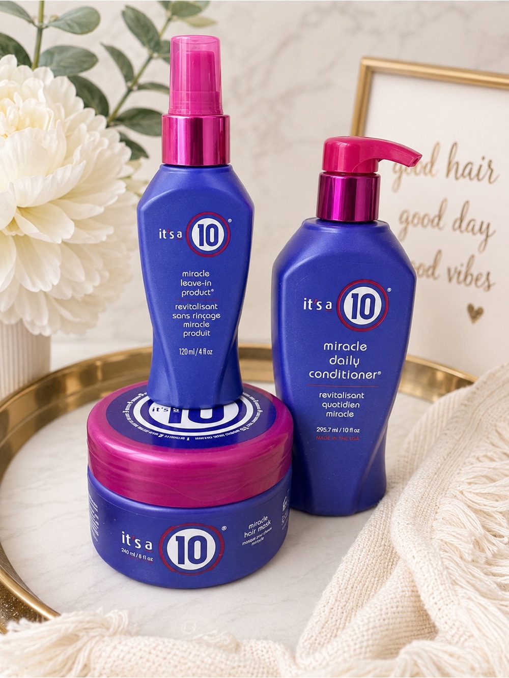 NEW! It’s a 10 Bundle Miracle Leave-In Conditioner Mask Daily Conditioner